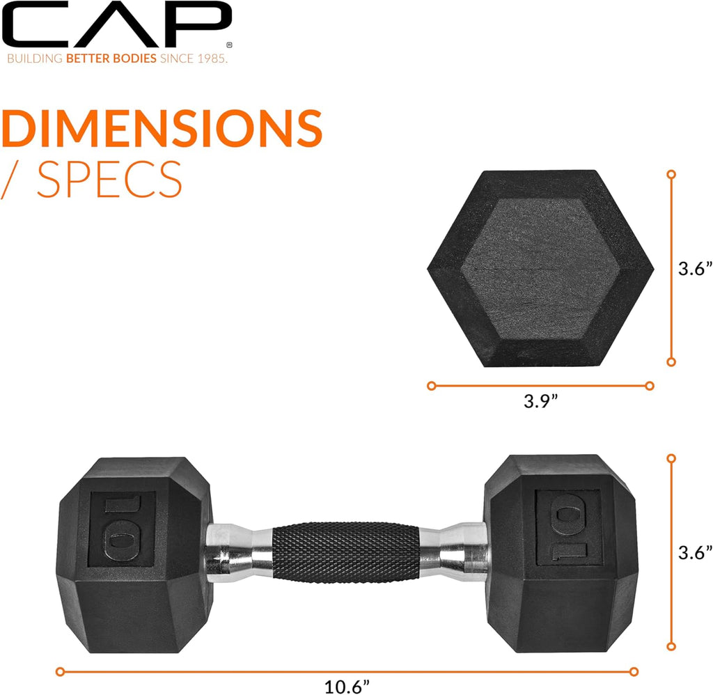 10-Pound Coated Dumbbell with Padded Grip G2647