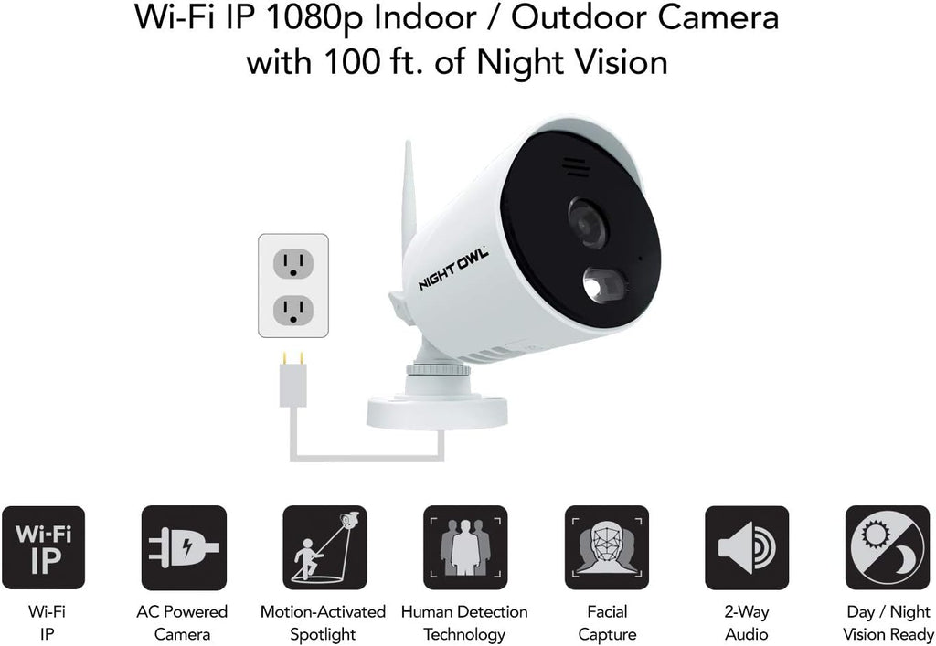 1080p HD Wi-Fi Indoor/Outdoor Camera with Night Vision Z769
