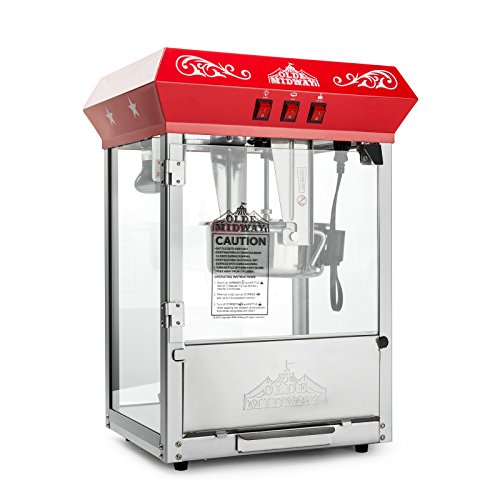 Black 8-Ounce Kettle Popcorn Machine H2533