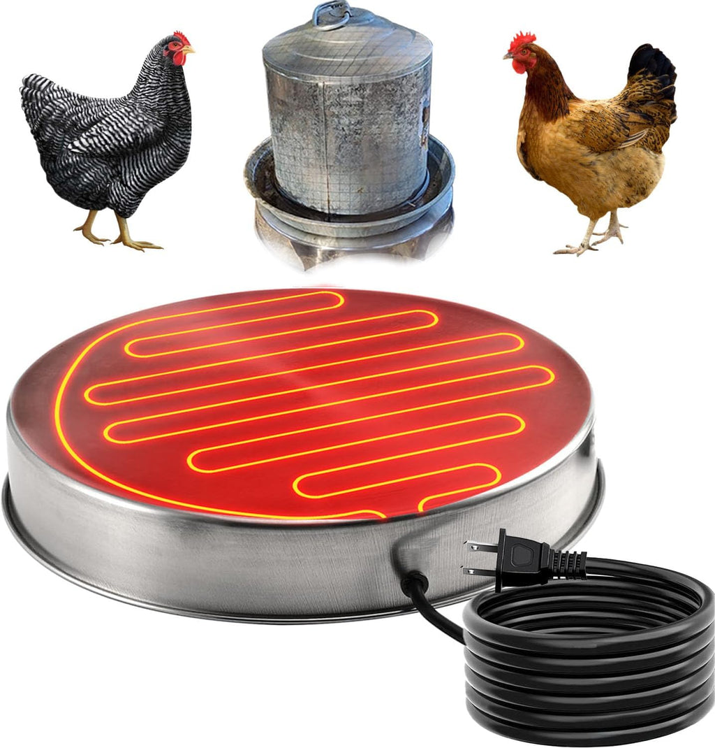 Chicken Water Heater Base Stainless Steel Heater B47565
