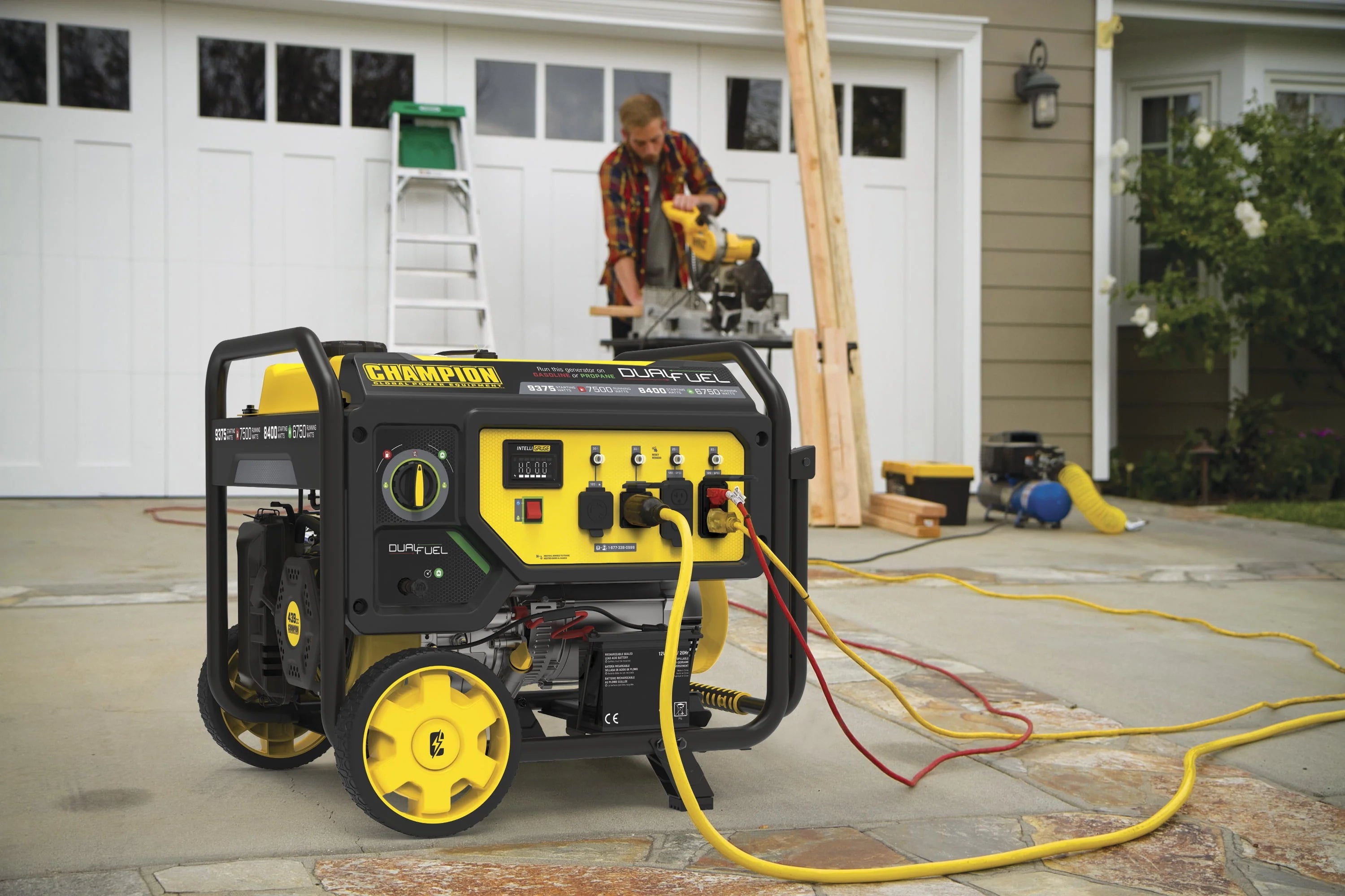 Dual Fuel Portable Generator with Electric Start Z471