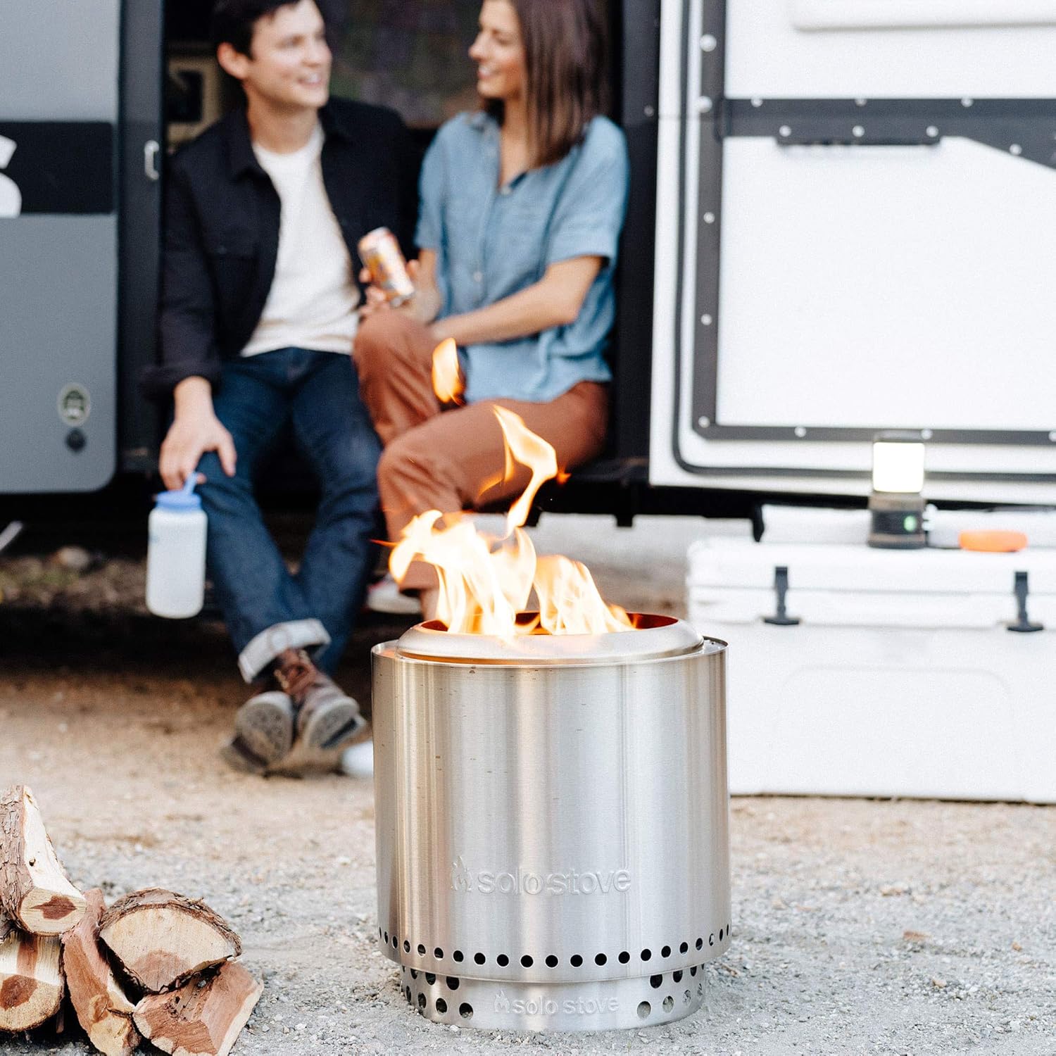 Portable Stainless Steel Outdoor Fire Pit O675929