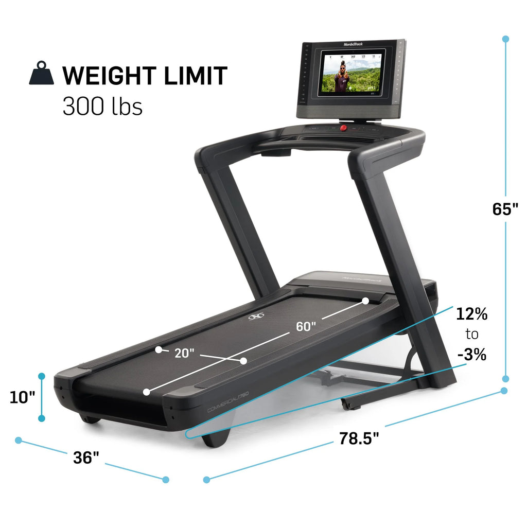14” Pivoting Touchscreen Treadmill P3694