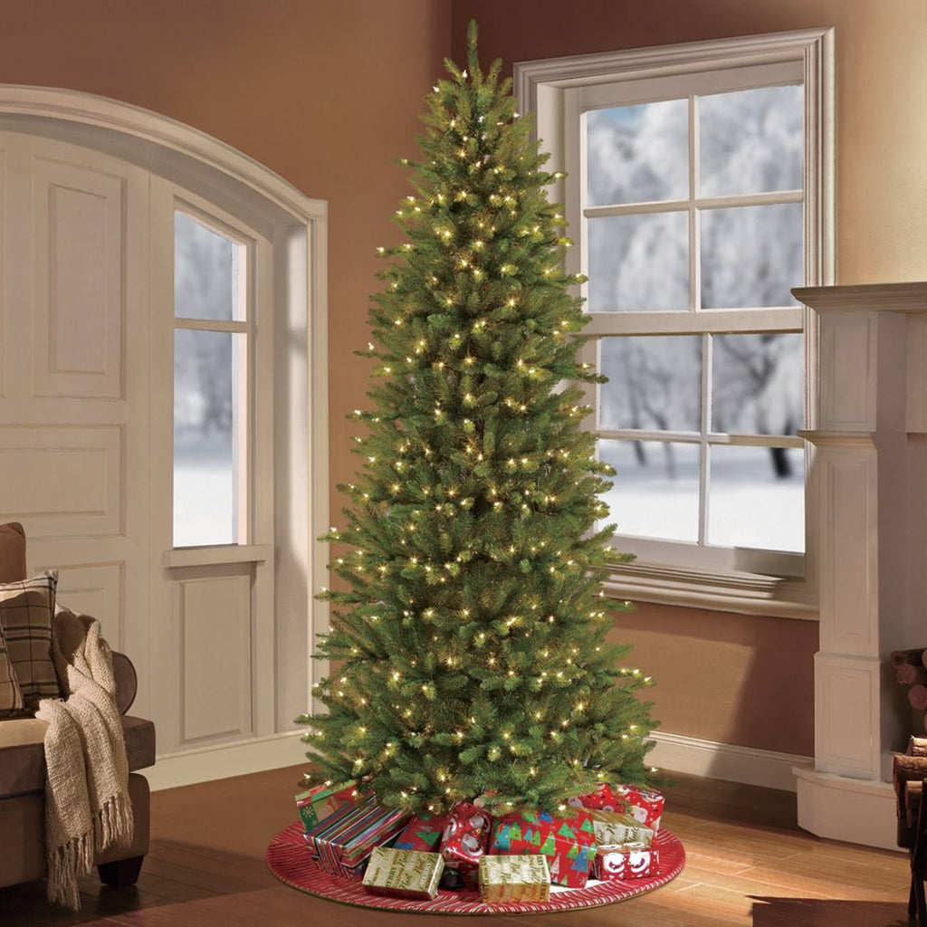 6.5ft Pre-Lit Artificial Christmas Tree Forest Fir V293730