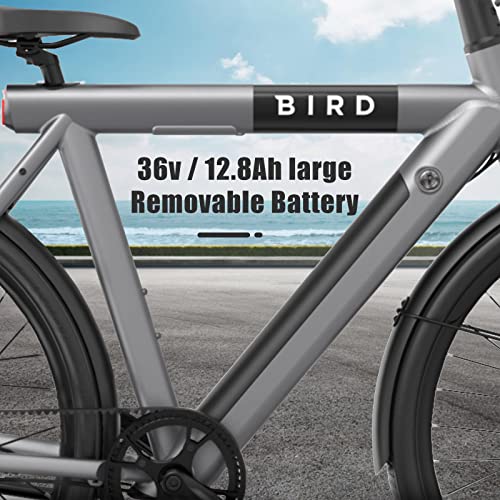 Black 28" Electric Commuter Mountain Bike with 500W Motor, 36V Removable Battery, LCD Display, Disc Brake, Belt Drive G841575