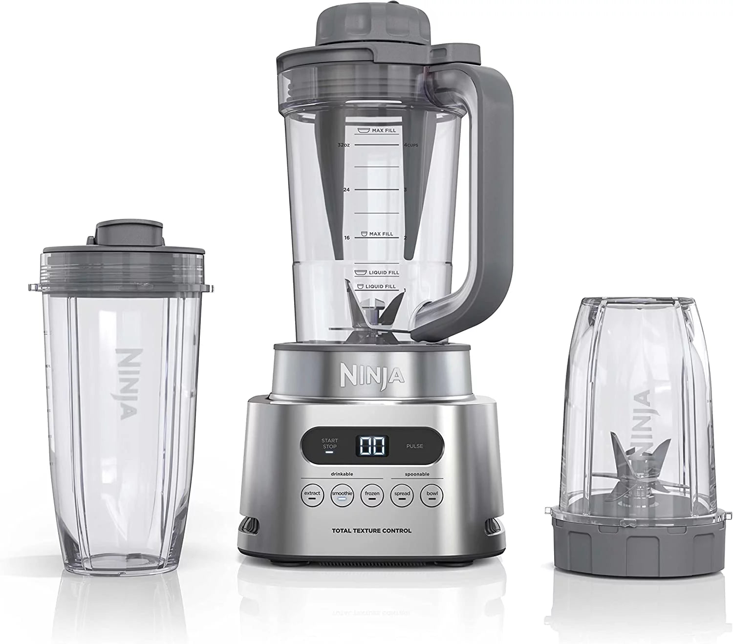 Gray Blender with 34-oz. Pitcher and 2 To-Go Cups T936970