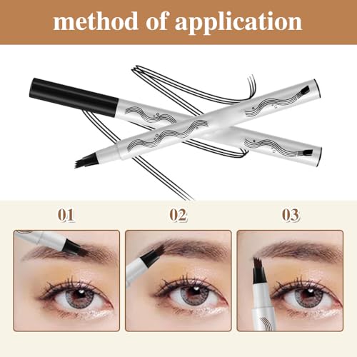 4 Tip Microblade Brow Pen (Light Brown) M4655