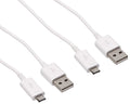 2 Pack 5 ft Micro USB Data Sync Charging Cables U443