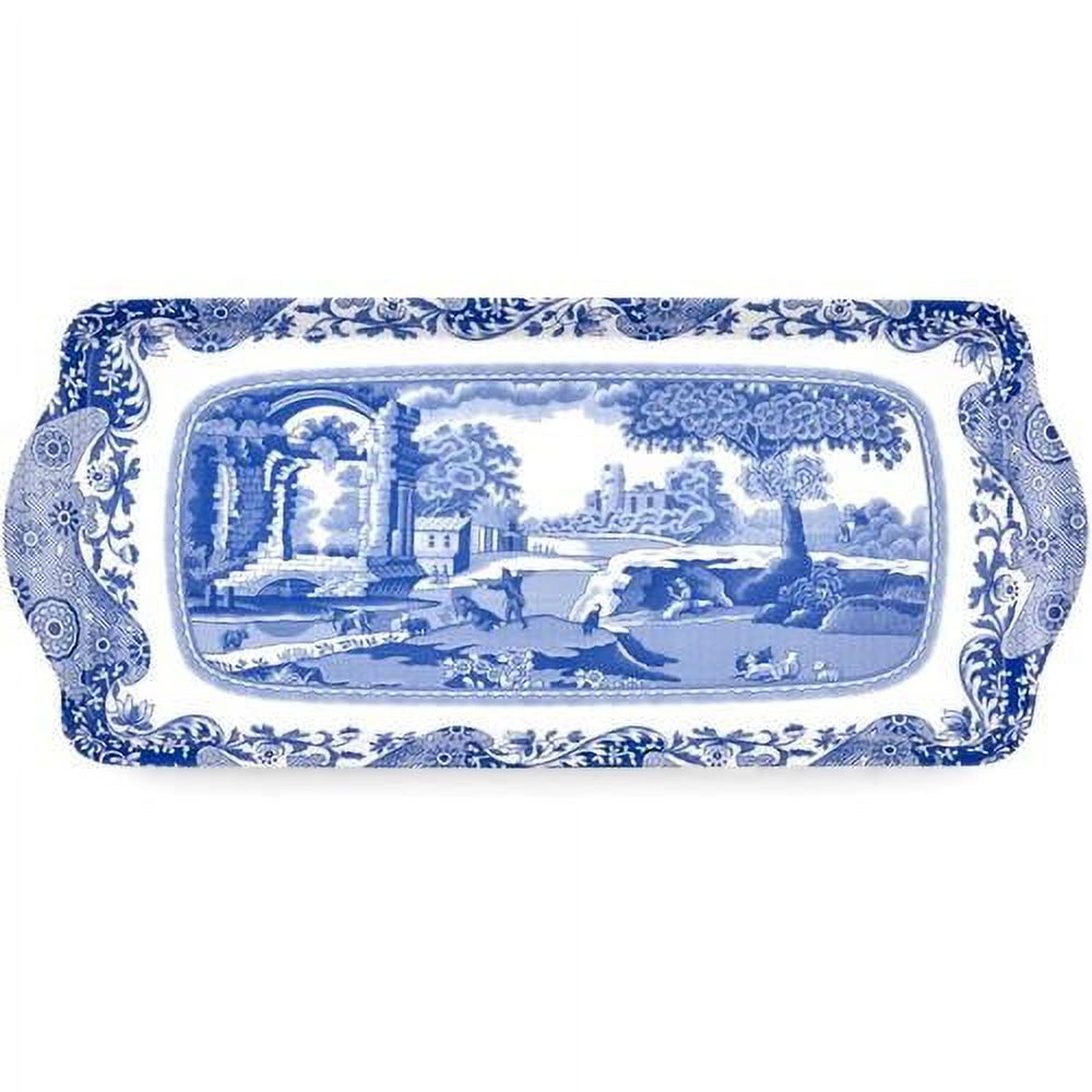 Blue Italian Sandwich Tray Melamine Serving Platter J6016