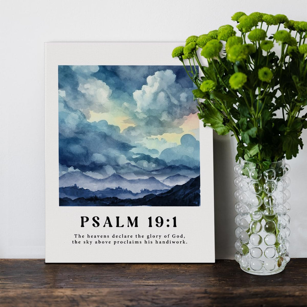 Bible Verse Wall Art Decor Framed Canvas Poster Print 12 x 15 inch Q533336