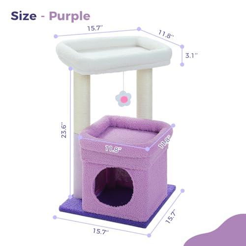 Natural Sisal Cat Tree with Cat Condo G124724