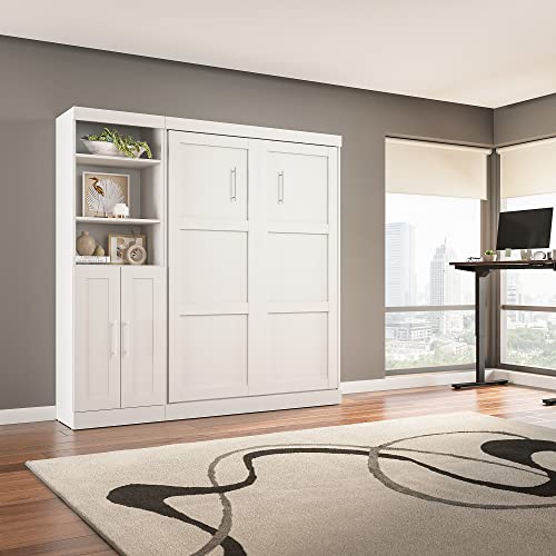 Bark Grey Full Murphy Bed with Drawers W353