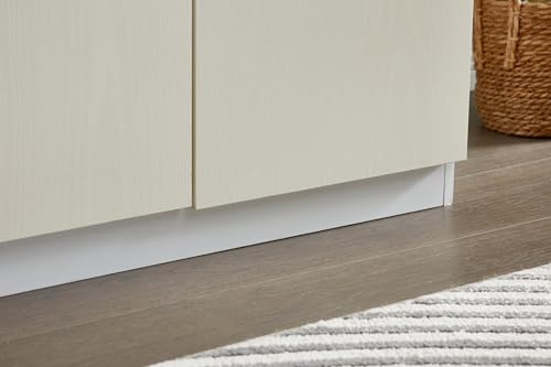 4 Door Wardrobe Closet with Clothing Rod, 4 Drawers, Mirror, 62.99" D x 18.9" W x 70.87" H X75431