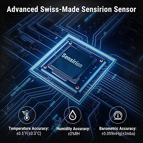 1000FT Wireless Indoor Outdoor Weather Thermometer with Forecast B581598