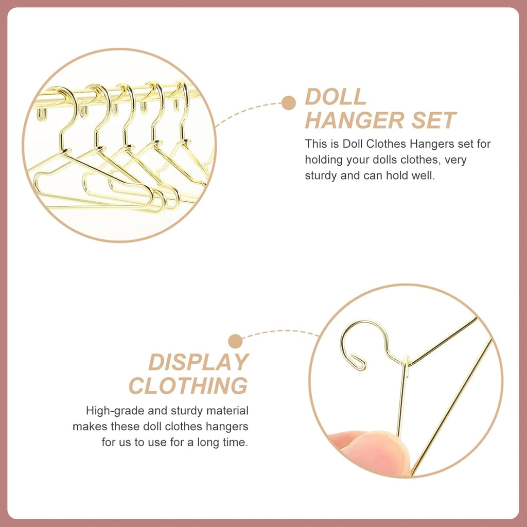 Golden Doll Clothes Hanger Display Rack X737