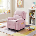 Pink Adjustable Kids Recliner Chair with Footrest G73904