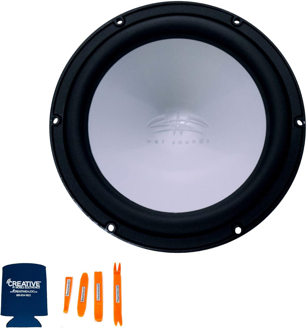 8" Black 4-Ohm Subwoofer with Subwoofer Grill with RGB LED kit N78640