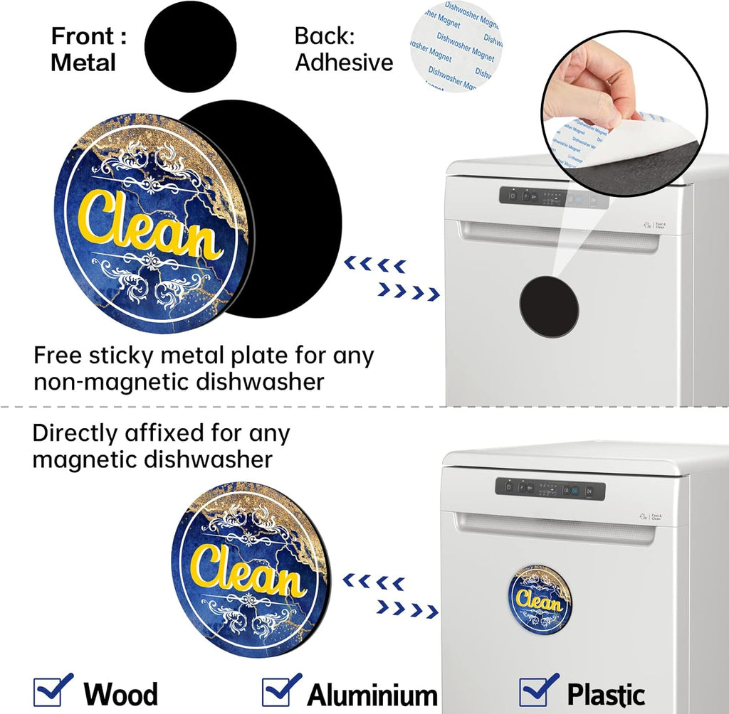 Dishwasher Magnet Clean Dirty Sign D1698