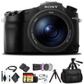 Sony Cyber-shot DSC-RX10 IV Camera With Soft Bag, Tripod, 2x Extra Batteries, LED Light, 2x 64GB Memory Card, Card Reader R84119