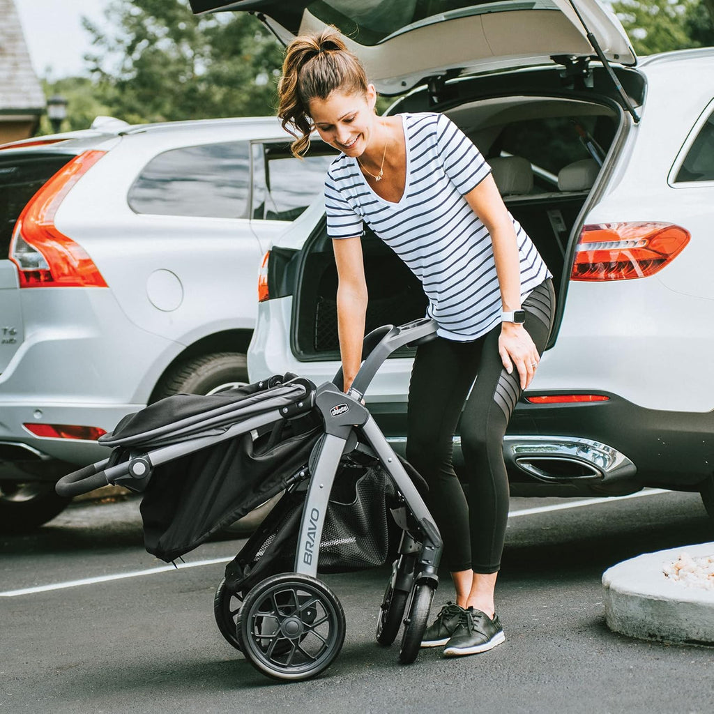 3-in-1 Travel System Stroller with Infant Car Seat and Base, Camden/Black & Grey V8670