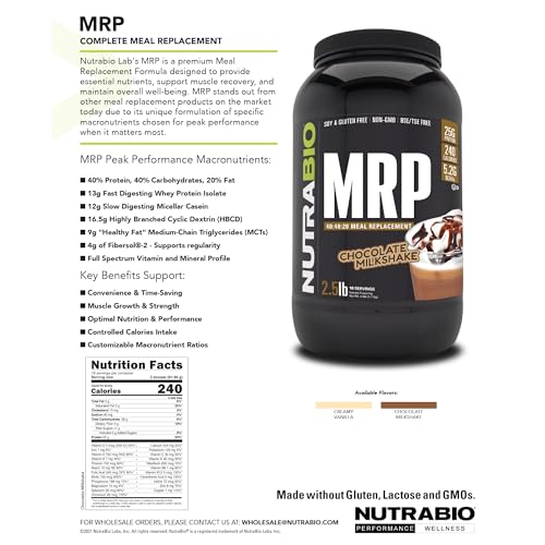 Chocolate Meal Replacement Protein Powder 2.5 lbs N5792