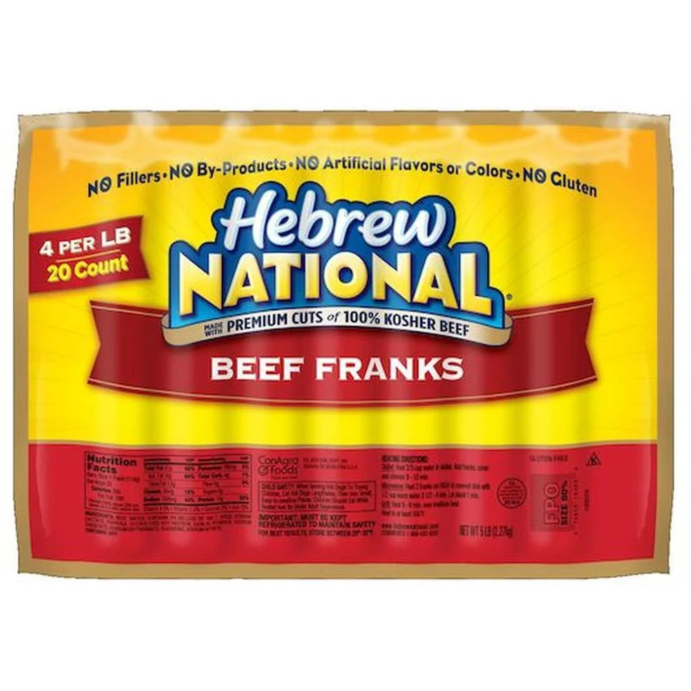 4:1 Beef Frank, 5 Pound X976709