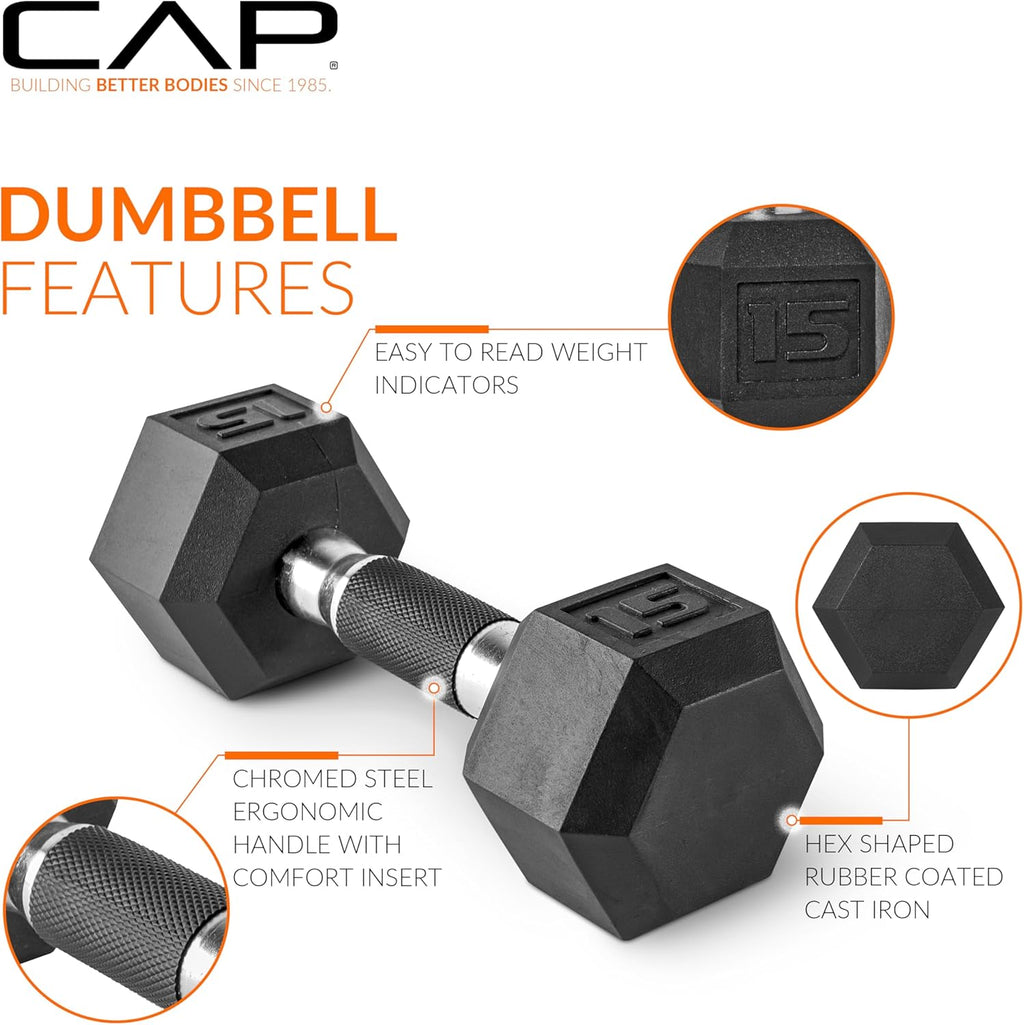 10-Pound Coated Dumbbell with Padded Grip G2647
