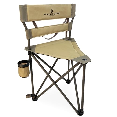 Black Tripod Hunting Stool with Steel Frame G44642