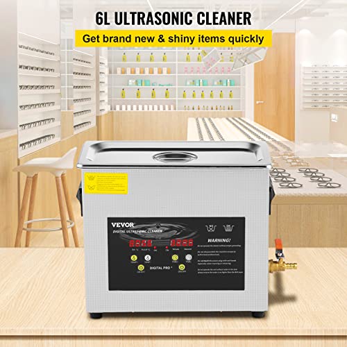 6L Ultrasonic Cleaner with Heater Timer P920906