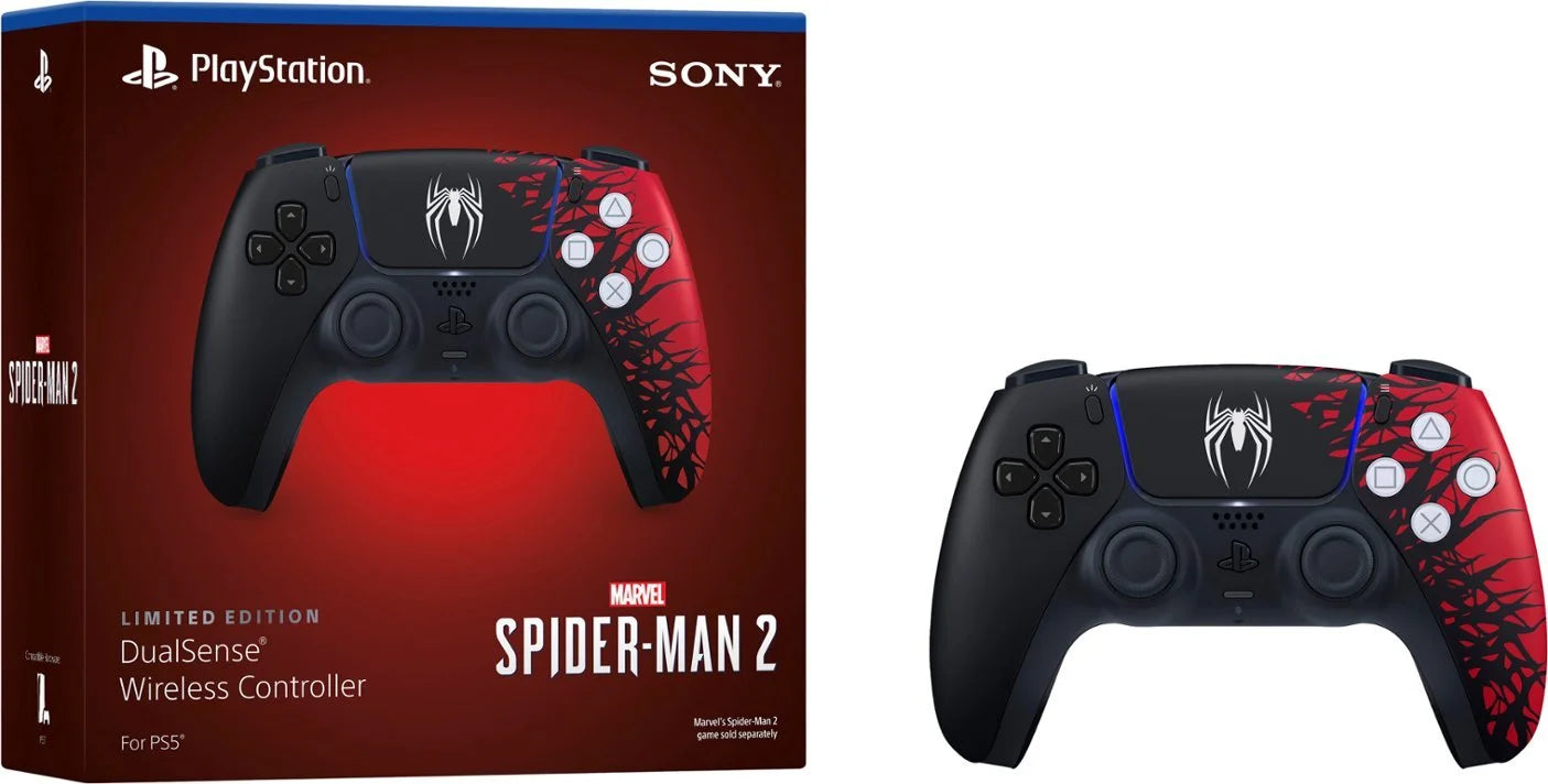 PlayStation 5 Disc Edition Limited Bundle with Two Controllers Midnight Black DualSense and Hard Shell Protective Controller Case D71416
