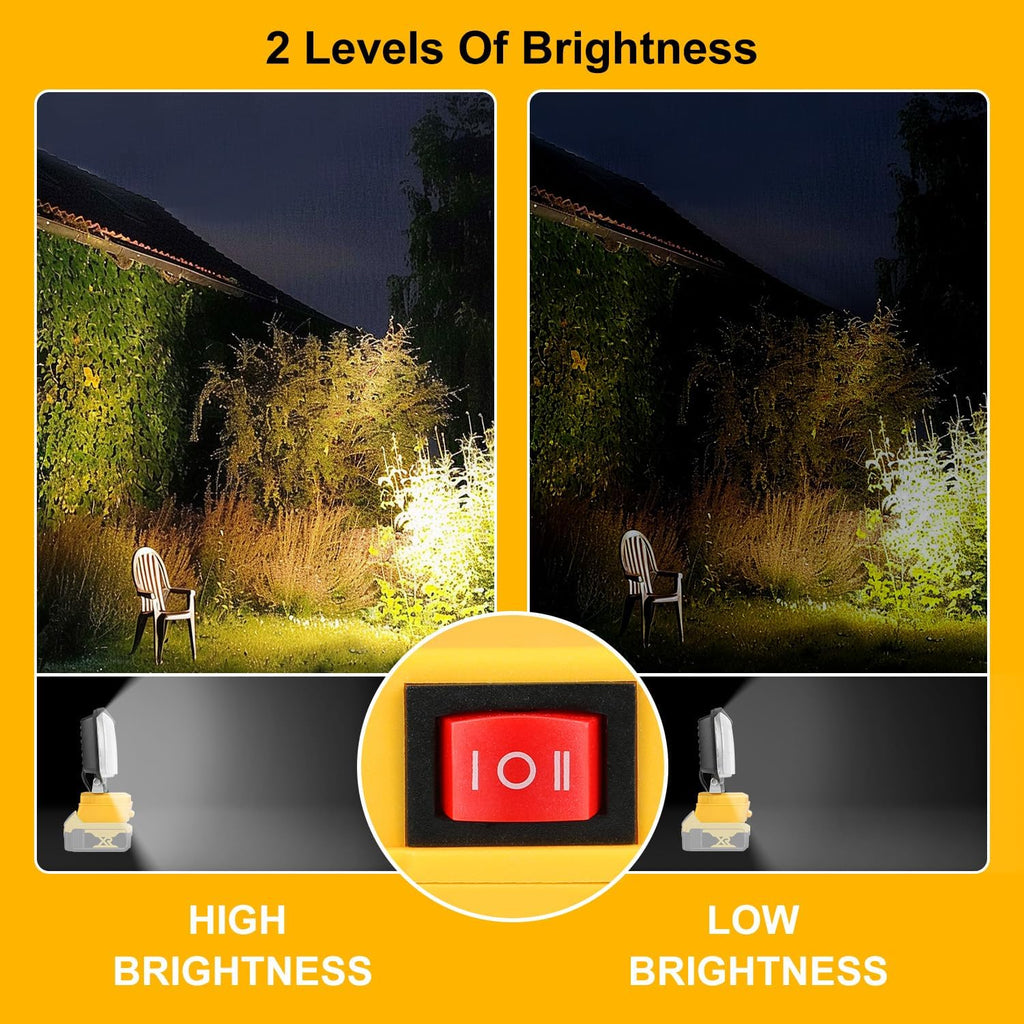 2 Pack Cordless 20V LED Work Light V3985
