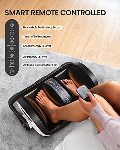 Foot Massager with Heat, Deep Kneading Rolling U138