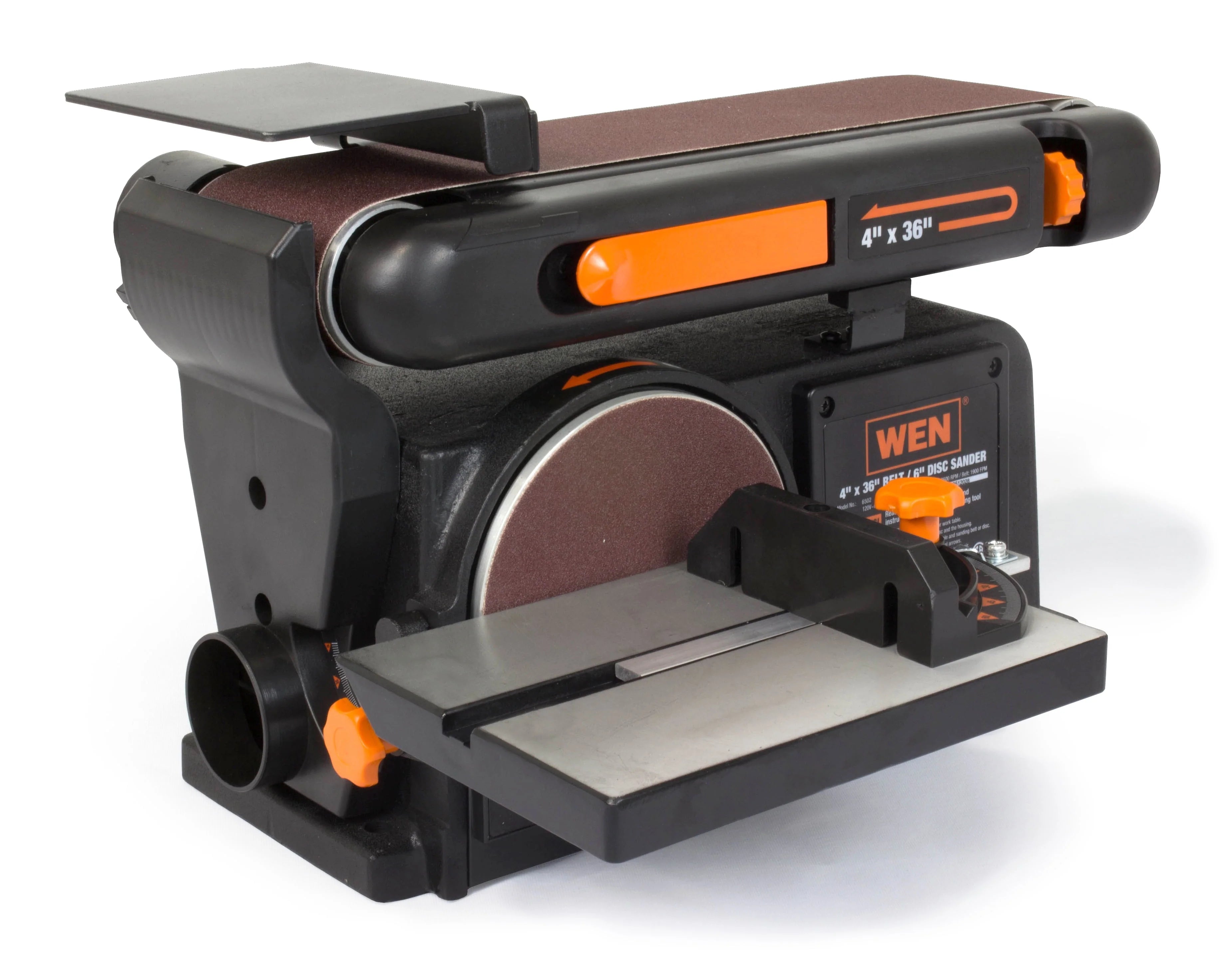 4.3-Amp 4 x 36 in. Belt and 6 in. Disc Sander with Cast Iron Base H2689