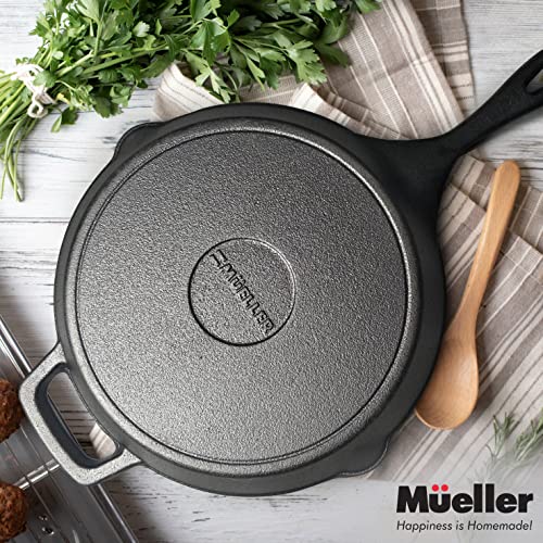 Pre-Seasoned Heavy-Duty Cast Iron Skillet 10-inch K301