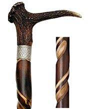 Spiral Stag Horn Walking Cane N366