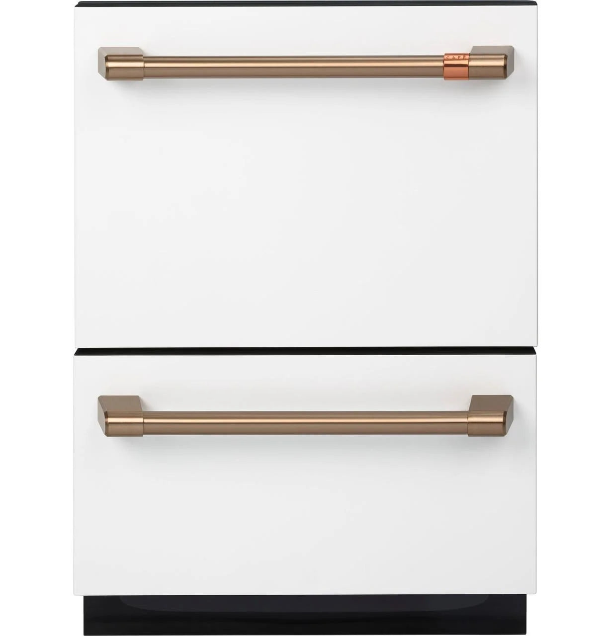 24" Wide Double Drawer Dishwasher - Matte White / Brushed Bronze H532345