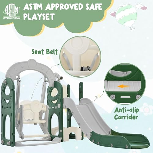 Toddler Slide with Swing Playset U36081