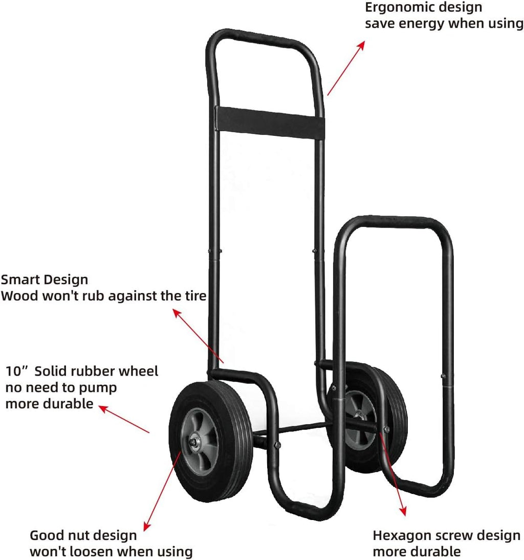 Firewood Log Cart Carrier P7012