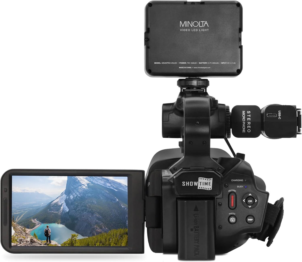 4K60FPS Ultra HD 64 MP Autofocus Camcorder Kit T559