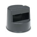 Black Rolling Step Stool B790685