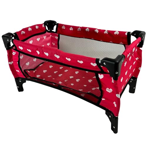 Baby Doll Crib Set for 18 inch Dolls (Floral) B497426