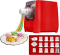 Red Pasta Maker Machine, Automatic Noodle Extruder, 12 Noodle Shapes R6002