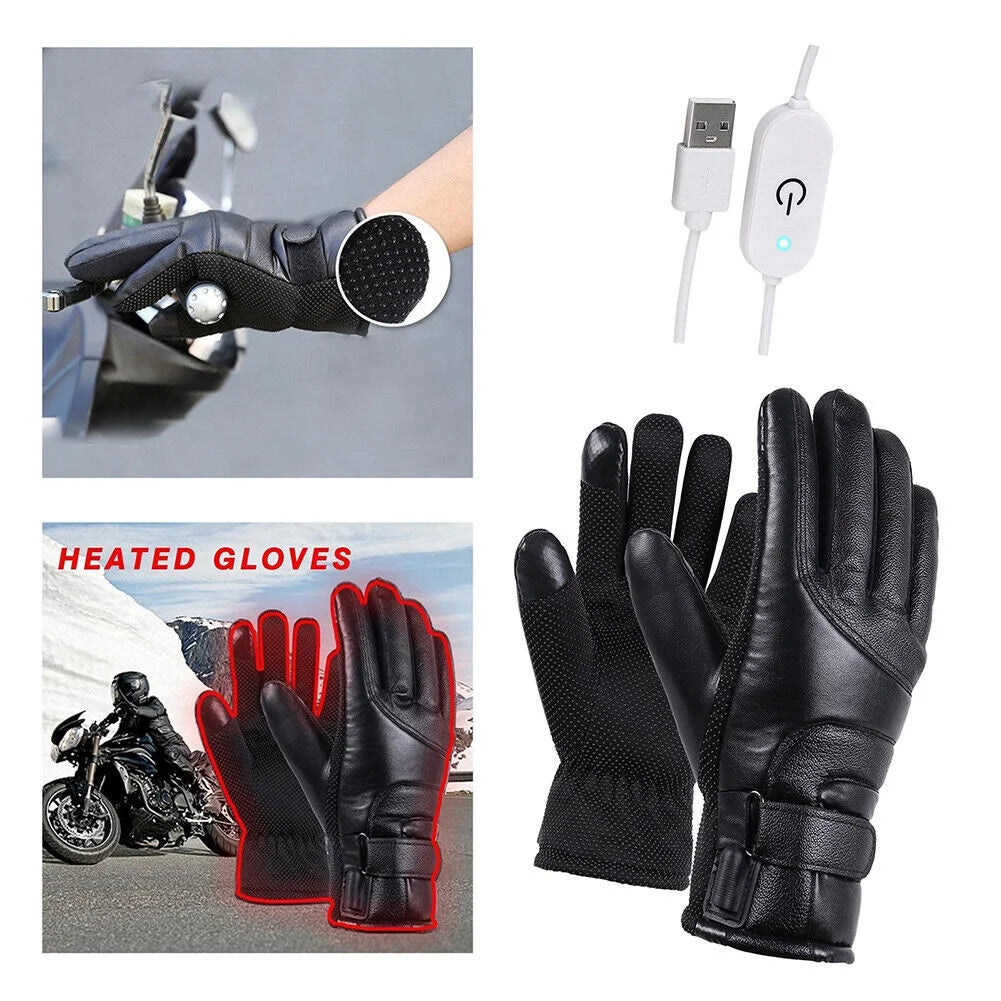 USB Powered Heated Waterproof Touchscreen Gloves L617