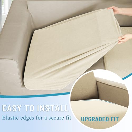 11 Pieces Stretch Jacquard L Shaped Sofa Slipcover Dark Gray F220230