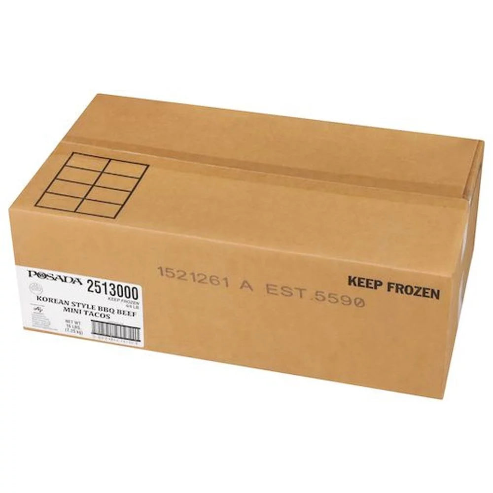 4 Pound Carton Korean Style Bbq Beef Taco P6771
