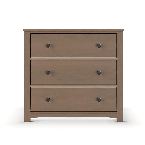 3 Drawer Dresser with Removable Changing Table Topper (Cool Gray) Q929534