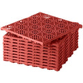 10 Pc Interlocking Patio Tiles - Terra Cotta P6346