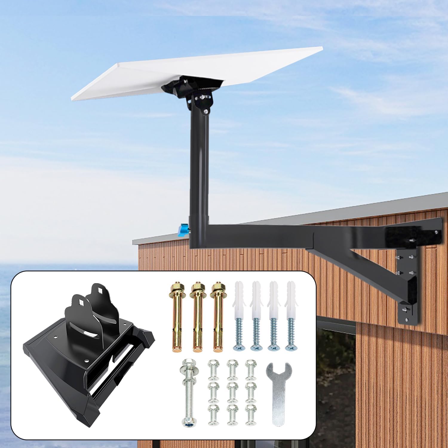 Heavy Duty Starlink Gen 3 Wall Mount with Pipe Adapter I270
