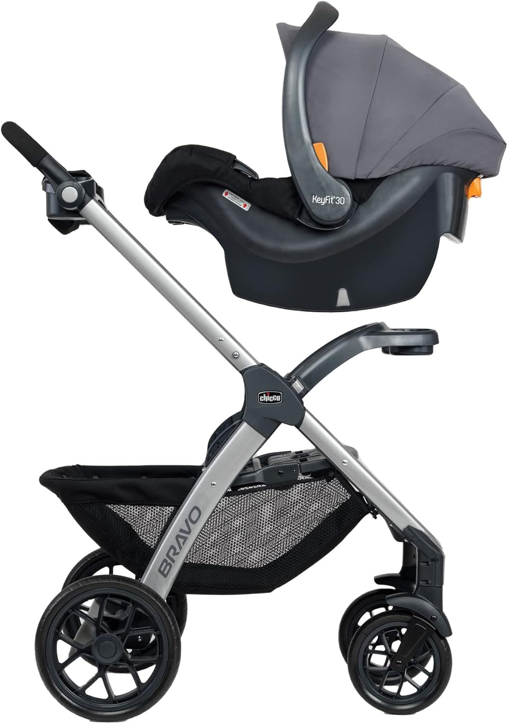 3-in-1 Travel System Stroller with Infant Car Seat and Base, Camden/Black & Grey V8670