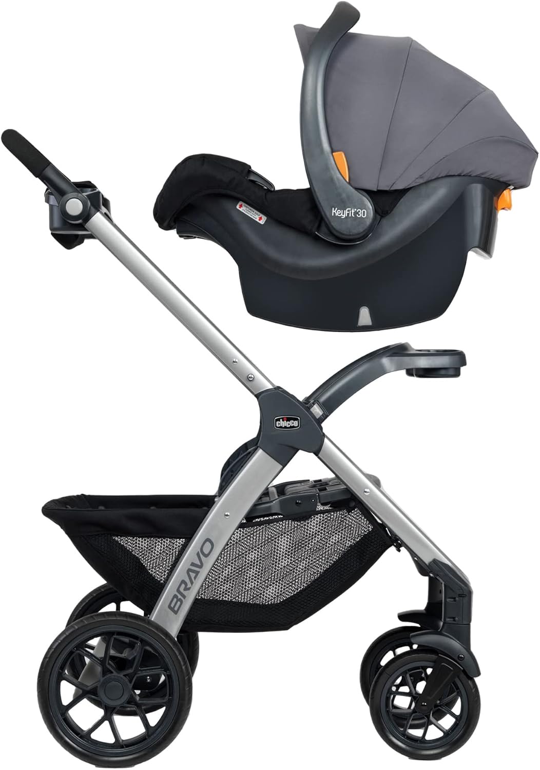 3-in-1 Travel System Stroller with Infant Car Seat and Base, Camden/Black & Grey V8670